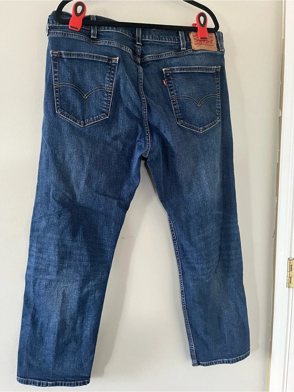 Levi's 505 Men's Jeans 40 X 30 Blue Medium Wash Straight Leg Western Casual